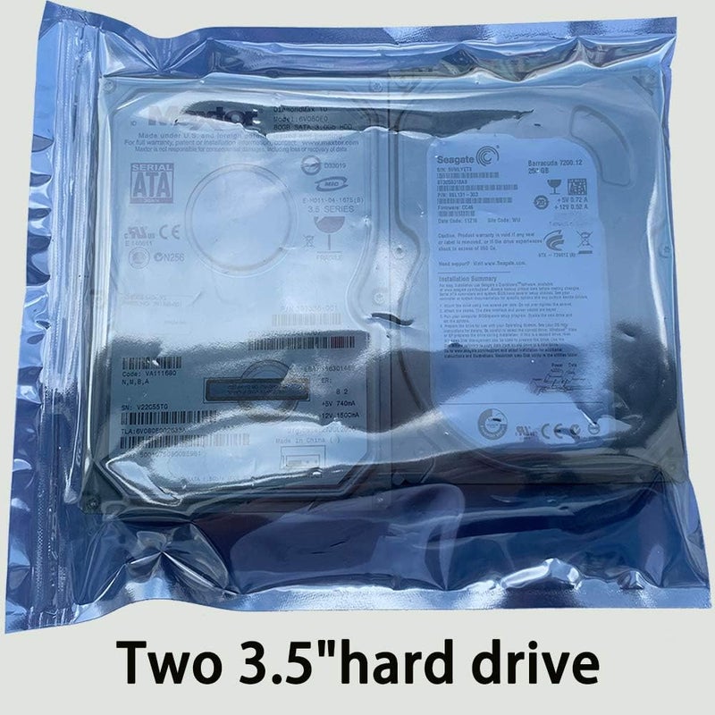 daarcin Anti Static Bags, 25pcs Large Resealable ESD Bags 8.26x9.45in/21x24cm with Labels for Hard Drive SSD HDD and Electronic Device - Image 3